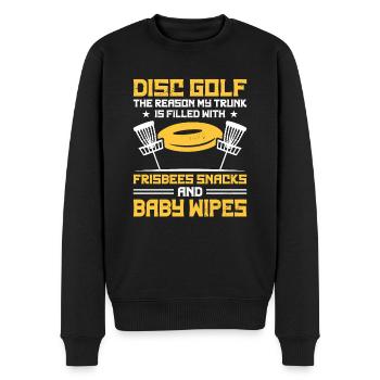 Disc Golf Player Disc Golfer Frisbee Player Par Pu - Pull Premium bio Homme - noir - Devant - Nico (187cm)