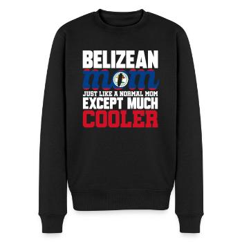 Belize Flagge Belizer - Männer Premium Bio Pullover - Schwarz - Vorne - Nico (187cm)