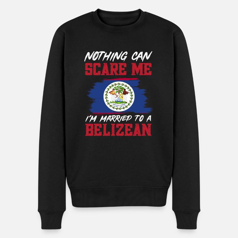 Drapeau du Belize Bélizien - Pull Premium bio Homme - noir