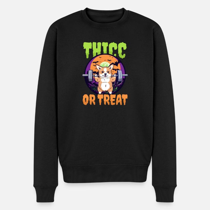 Musculation Halloween épais ou traiter - Pull Premium bio Homme - noir