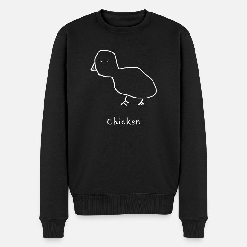 Poulet - Pull Premium bio Homme - noir