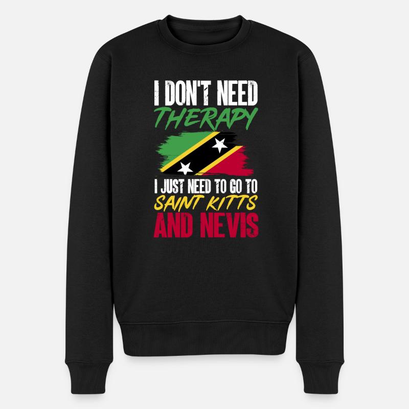 Drapeau de Saint-Kitts-et-Nevis - Pull Premium bio Homme - noir