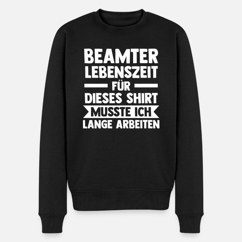 Beamter Beamte Beamtin Geschenk - Männer Premium Bio Pullover - Schwarz