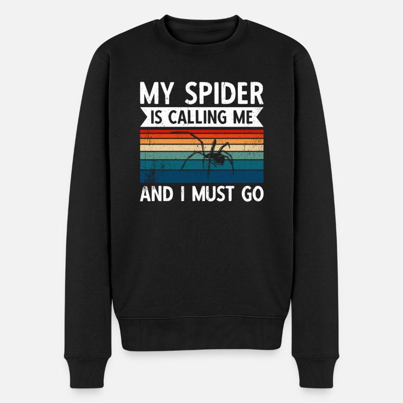Spider Propriétaire Spider Spider Breeder - Pull Premium bio Homme - noir