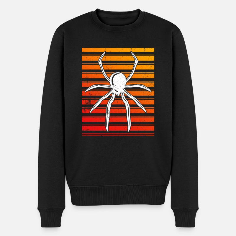 Spinnenbesitzer Spinne Spinnenzüchter - Männer Premium Bio Pullover - Schwarz