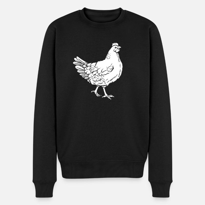 Poule de poulet - Pull Premium bio Homme - noir