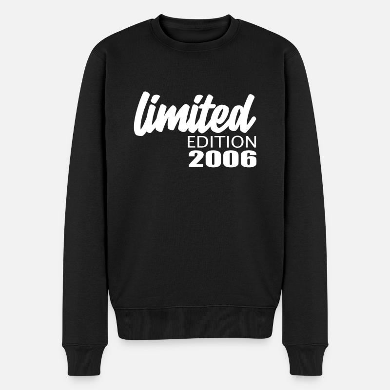 Limited Edition 2006 - Männer Premium Bio Pullover - Schwarz