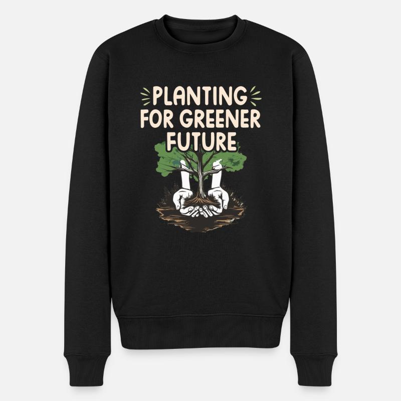 PLANTER POUR UN AVENIR PLUS VERT - Pull Premium bio Homme - noir