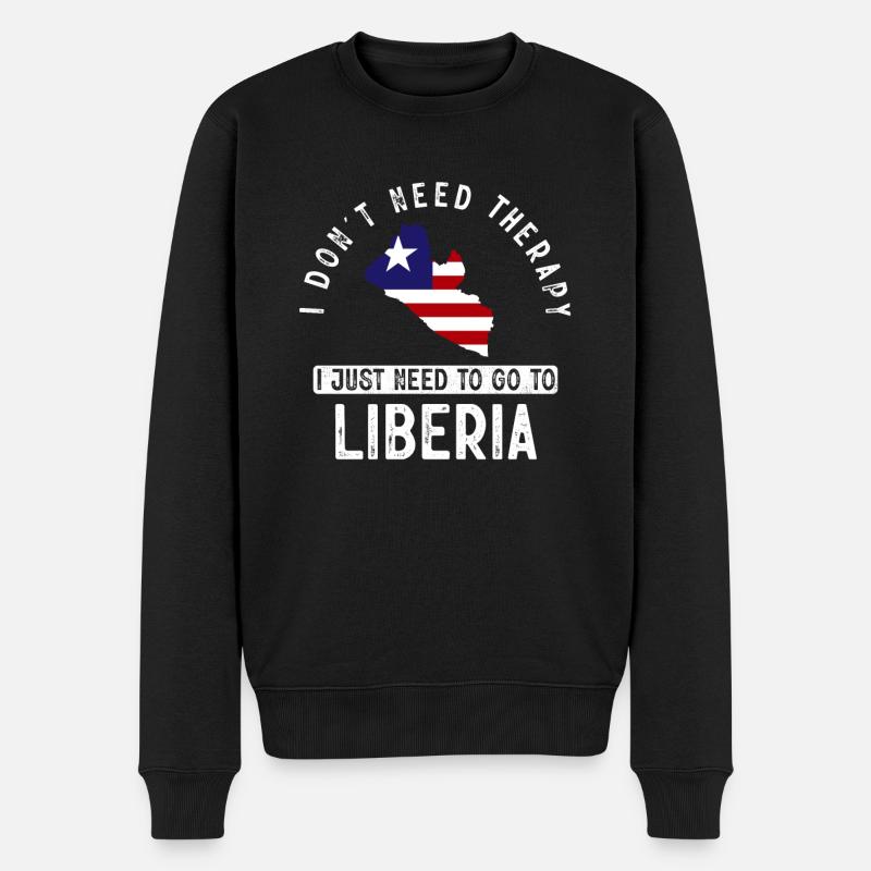 Drapeau du Libéria Libériens - Pull Premium bio Homme - noir