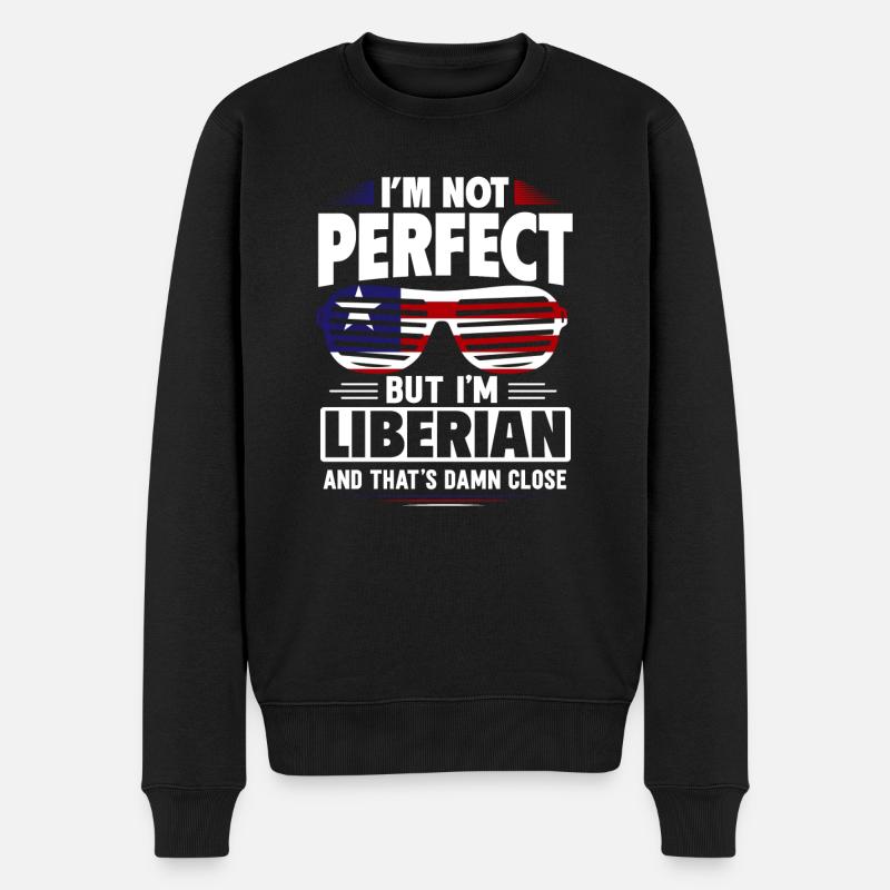 Drapeau du Libéria Libériens - Pull Premium bio Homme - noir