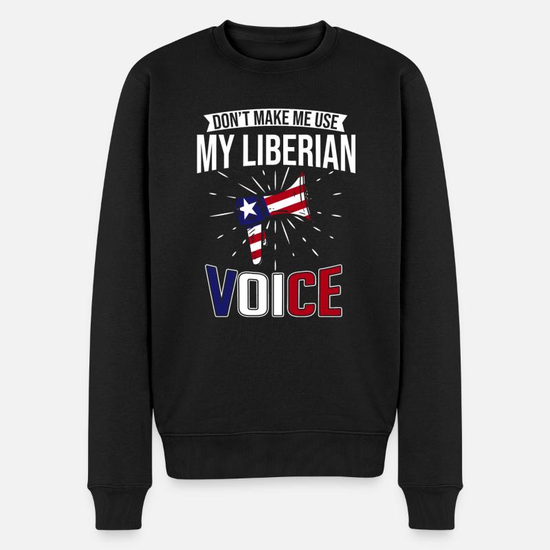 Drapeau du Libéria Libériens - Pull Premium bio Homme - noir