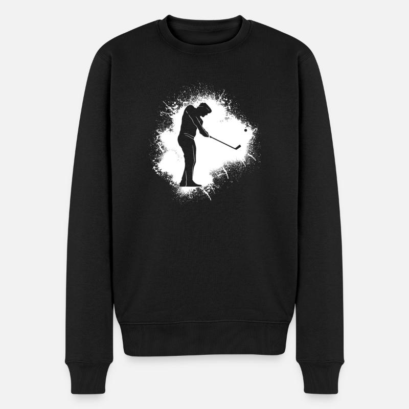 Golf Golfeurs Golfing Splash - Pull Premium bio Homme - noir