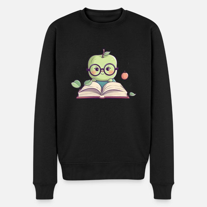 Lecture de livres Bookaholic Read Professeur de bibliothèque - Pull Premium bio Homme - noir