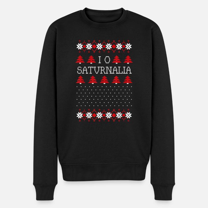Saturnales - Pull Premium bio Homme - noir