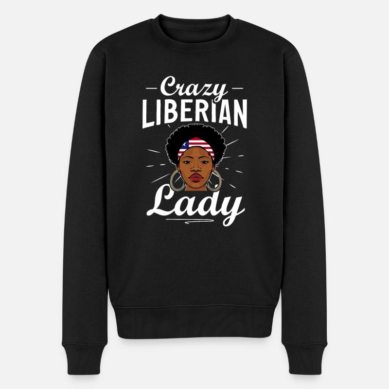 Drapeau du Libéria Libériens - Pull Premium bio Homme - noir