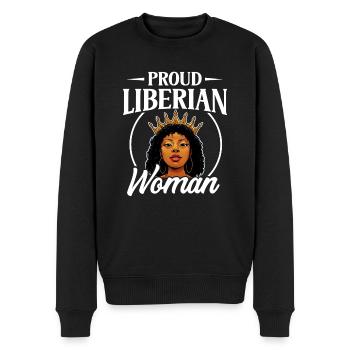 Liberia Flagge Liberianer - Männer Premium Bio Pullover - Schwarz - Vorne - Nico (187cm)
