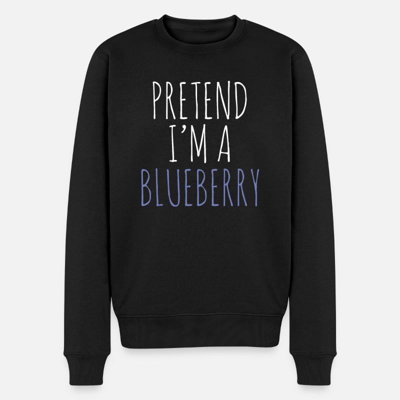 Blauberren Blauberre Geschenk - Männer Premium Bio Pullover - Schwarz
