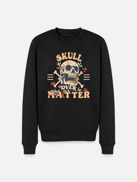 Skull Skull Skulls Skull Saying - Men's Premium Organic Jumper - black
