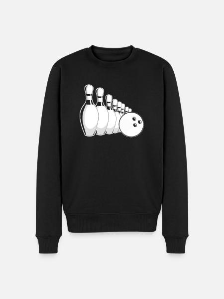 Bowling Bowlen Bowler - Pull Premium bio Homme - noir