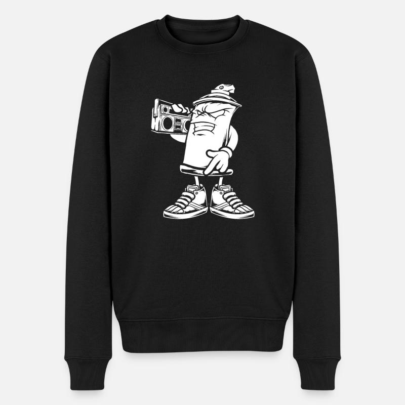 Ghettoblaster Peinture en aérosol - Pull Premium bio Homme - noir