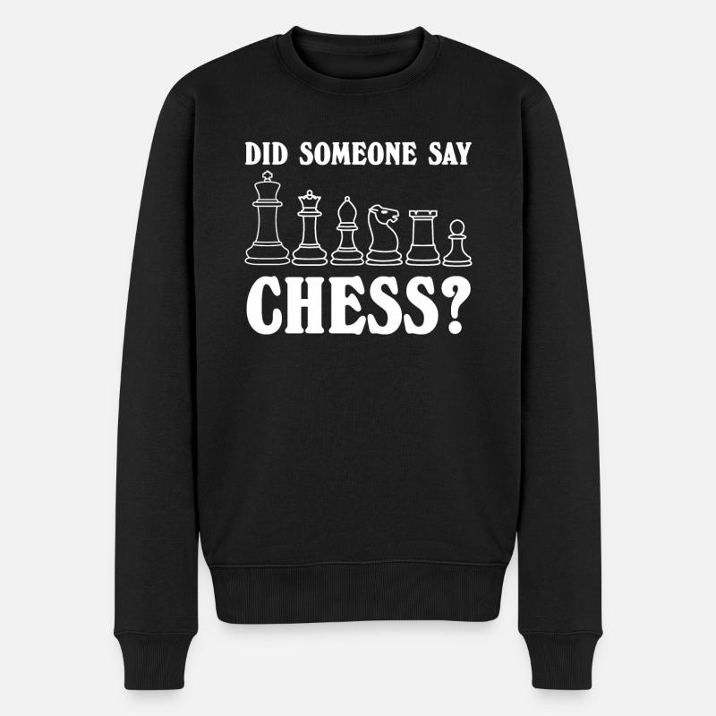 Joueur d’échecs - Pull Premium bio Homme - noir