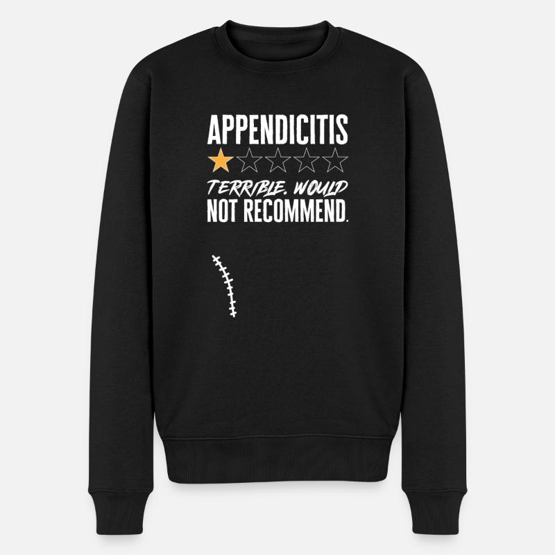 Appendicectomie Appendicite - Pull Premium bio Homme - noir