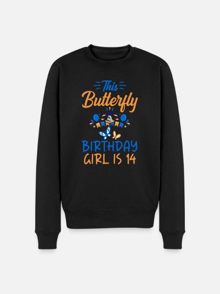 Butterfly Lover Gifts - Men's Premium Organic Jumper - black