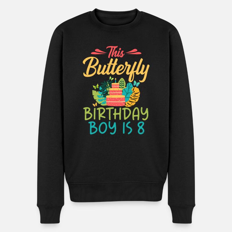 Cadeaux d’amant de papillons - Pull Premium bio Homme - noir