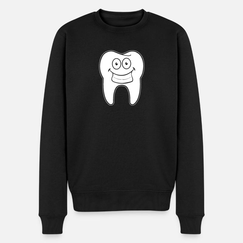 Zahnarzt Dentist Lächelnd - Männer Premium Bio Pullover - Schwarz