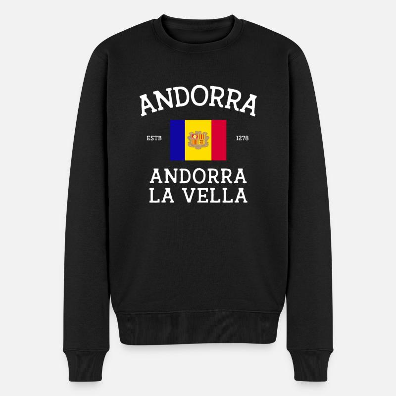 Andorre - Pull Premium bio Homme - noir