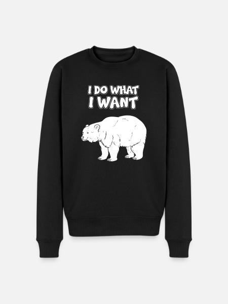 Je m’en fous - Pull Premium bio Homme - noir