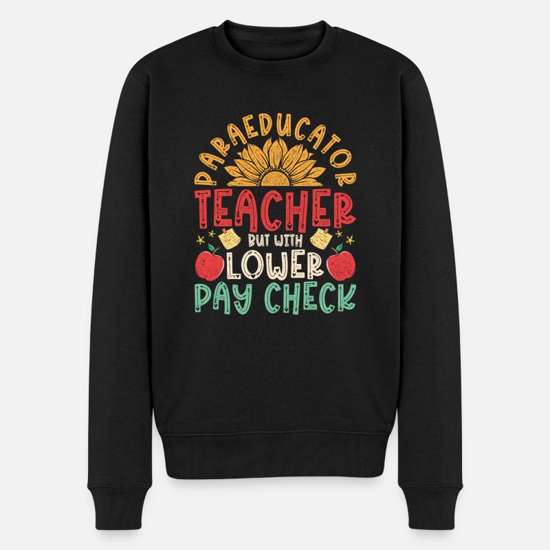 Educational Assistant Teaching Assistant - Men's Premium Organic Jumper - black