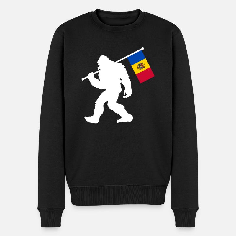 Moldavie - Pull Premium bio Homme - noir