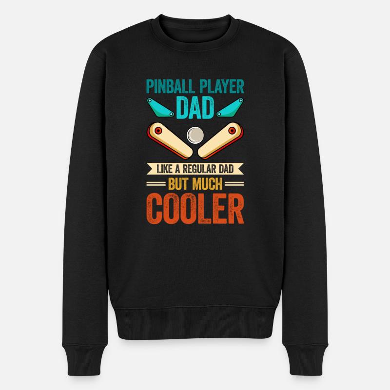 Pinball Maschine Flipper Maschine - Männer Premium Bio Pullover - Schwarz