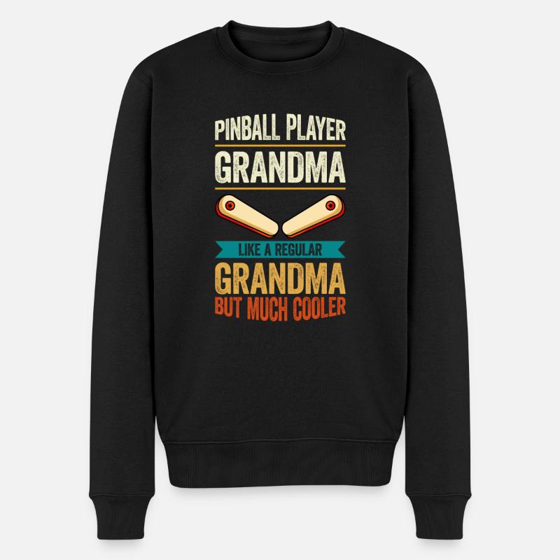 Pinball Maschine Flipper Maschine - Männer Premium Bio Pullover - Schwarz