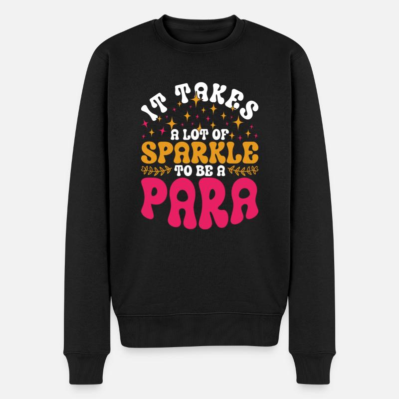 Educational Assistant - Men's Premium Organic Jumper - black