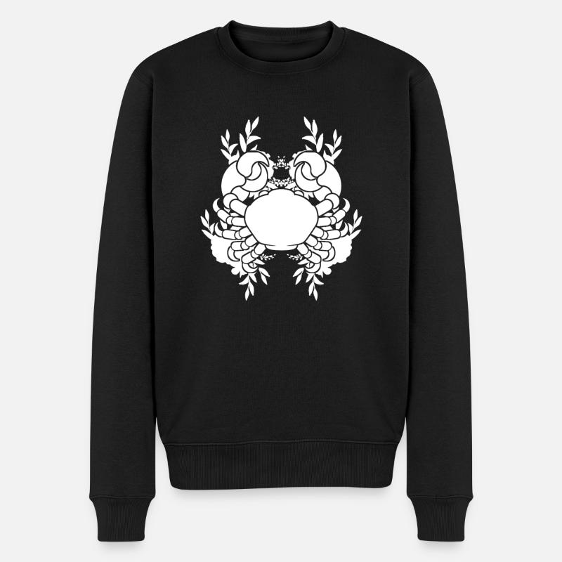 Sternzeichen Krebs Symbol - Männer Premium Bio Pullover - Schwarz