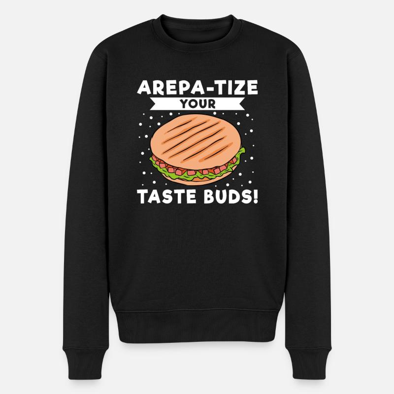 Arepa-tize vos papilles - Pull Premium bio Homme - noir