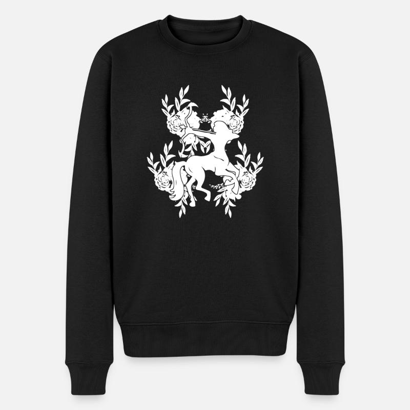 Sternzeichen Schütze Symbol - Männer Premium Bio Pullover - Schwarz
