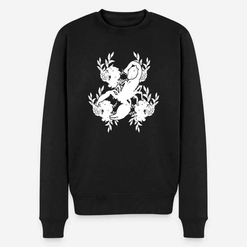 Sternzeichen Krebs Symbol - Männer Premium Bio Pullover - Schwarz