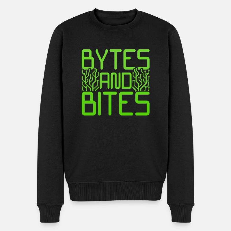 Netzwerkadministrator Bytes And Bites - Männer Premium Bio Pullover - Schwarz
