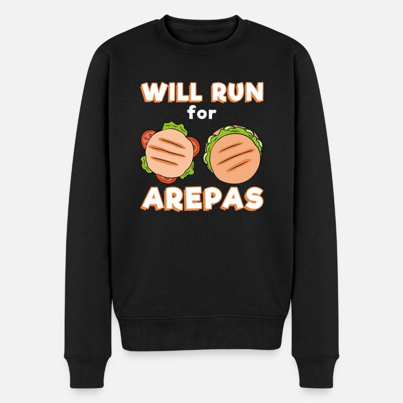 Courra pour Arepas - Pull Premium bio Homme - noir