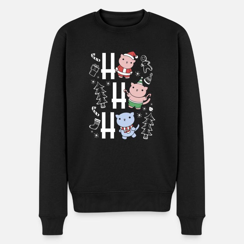 Chats qui rient - Pull Premium bio Homme - noir