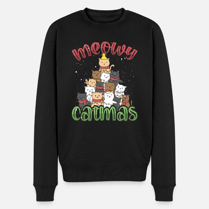 Griffoir de Noël avec étoile - Pull Premium bio Homme - noir