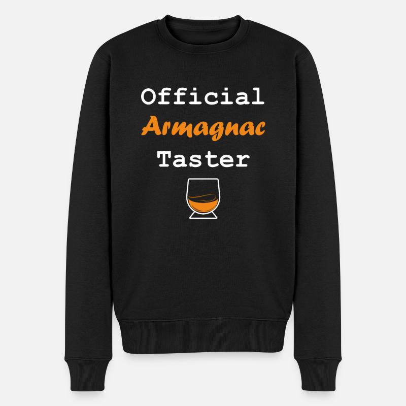 Offizieller Armagnac-Verkoster - Männer Premium Bio Pullover - Schwarz