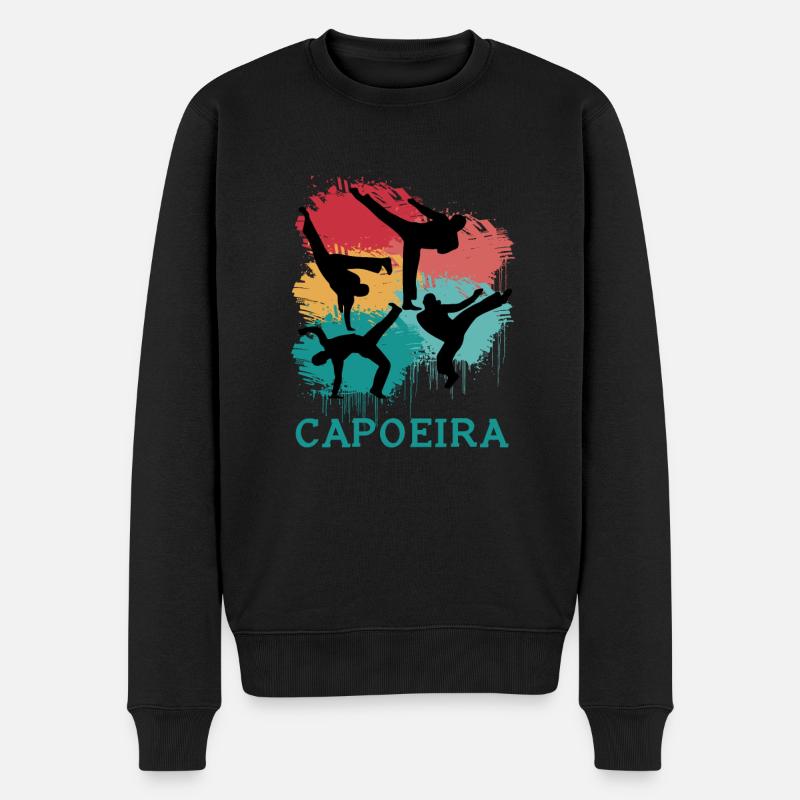 Capoeira Rétro - Pull Premium bio Homme - noir