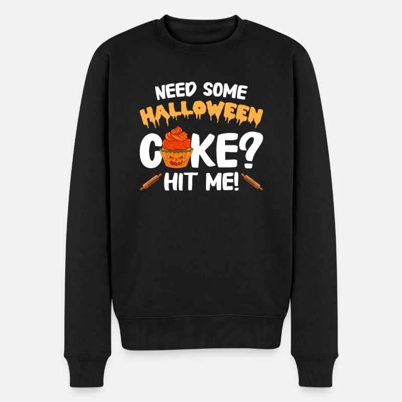 Bäcker Halloween Geschenke Konditor - Männer Premium Bio Pullover - Schwarz