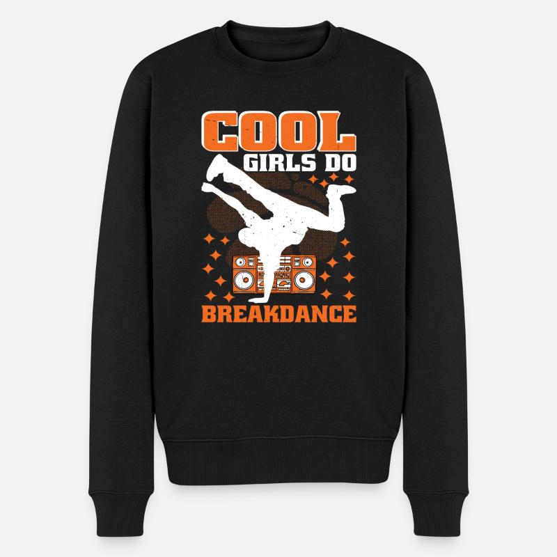 Cool Girls Do Breakdance 2 - Männer Premium Bio Pullover - Schwarz