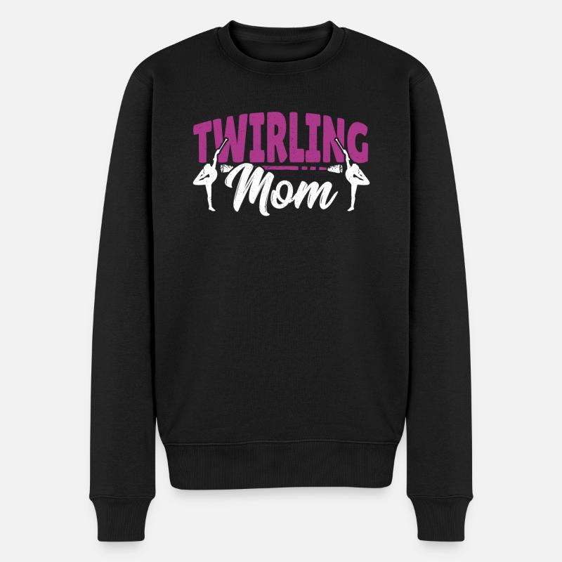 Bâton Twirling Bâton Twirler cadeau - Pull Premium bio Homme - noir