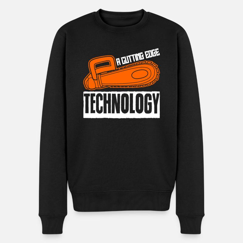 Tronçonneuse Tronçonneuse - Pull Premium bio Homme - noir